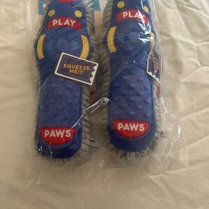 Blue and Gray Dog Toy with Squeaker